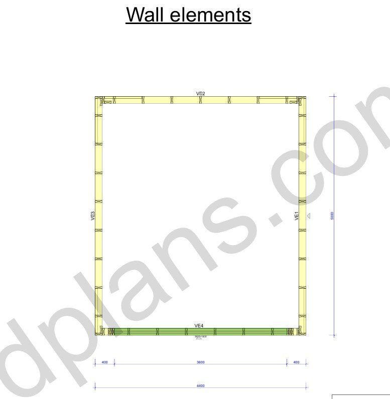 16' 5" x 14' 5" Garage Plans | Compact Auto Storage Solution