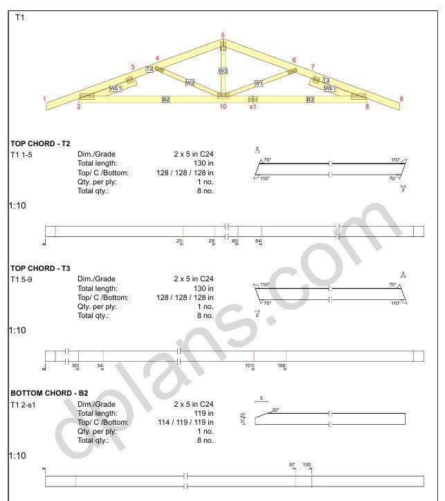 16' 5" x 16' 5" Garage Plans | Square Single Bay Structure