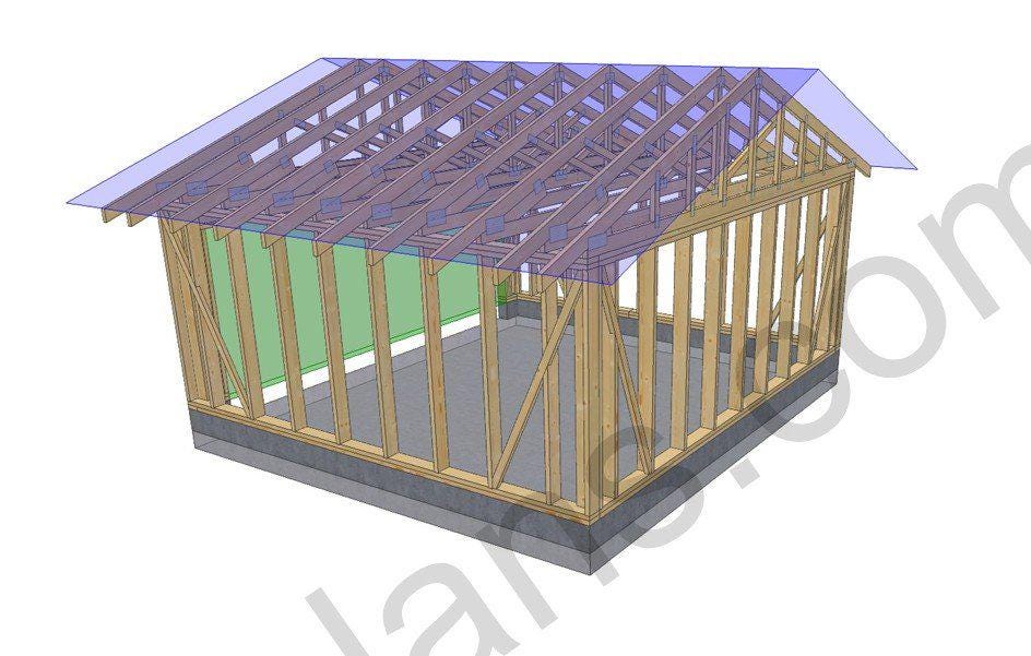 16' 5" x 18' 4" Garage Plans | Efficient Garage Design