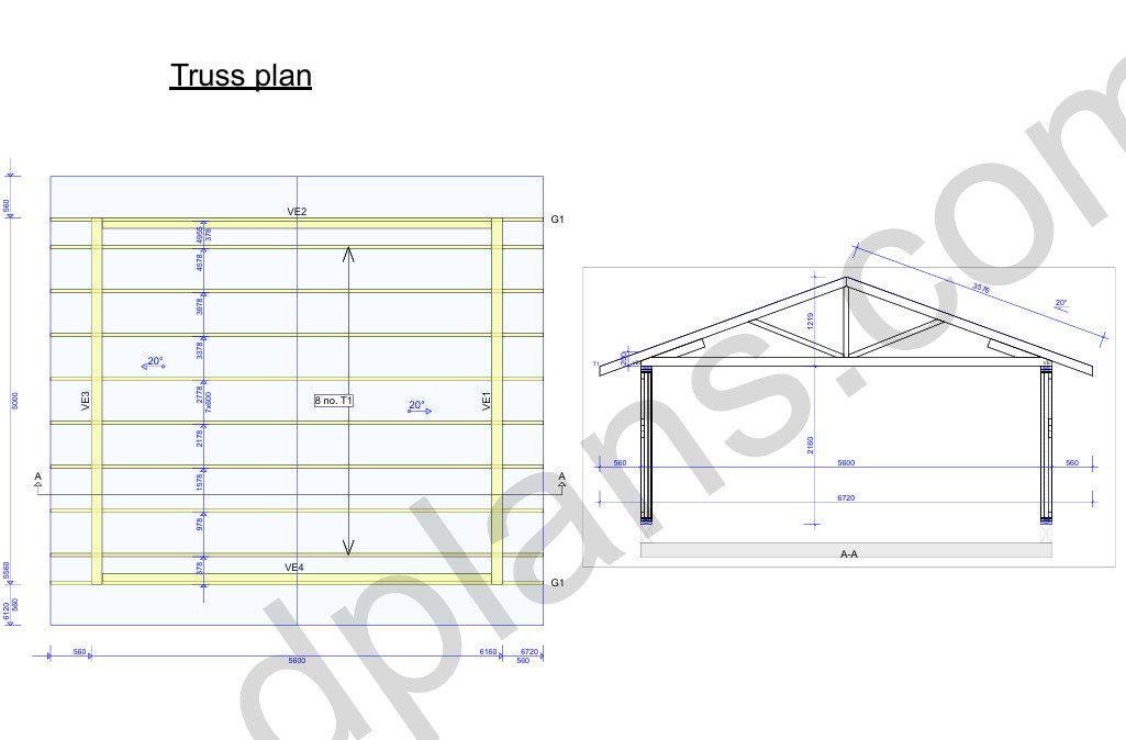 16' 5" x 18' 4" Garage Plans | Efficient Garage Design