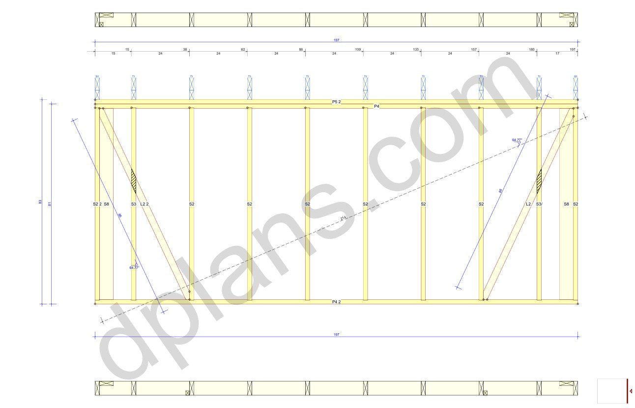 16' 5" x 20' 4" Garage Plans | Extended Garage