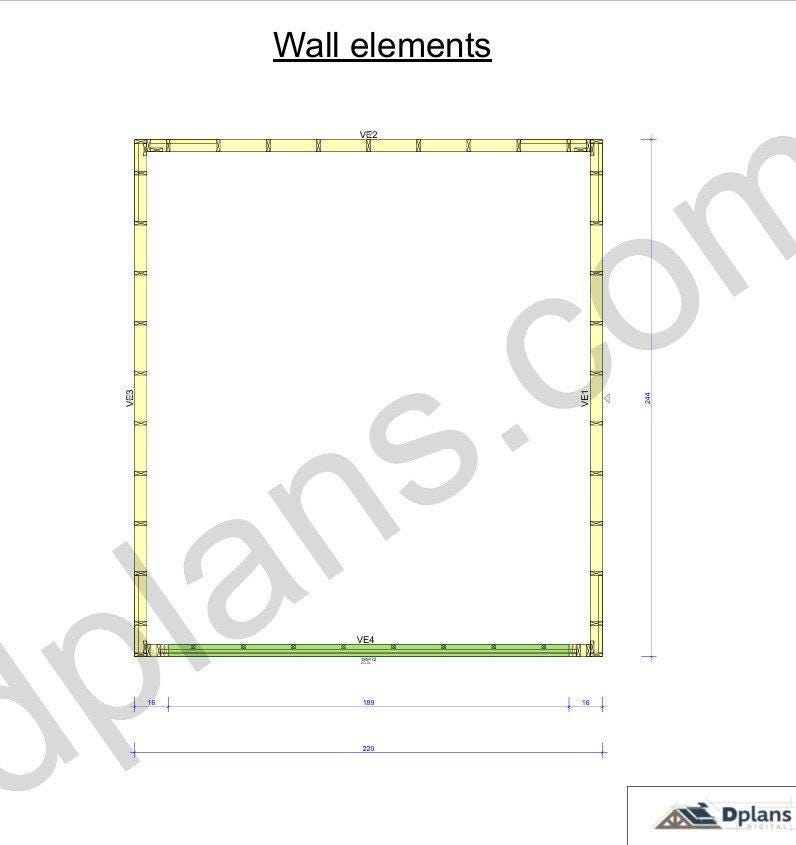 20' 4" x 18' 4" Garage Plans | Spacious Vehicle Bay