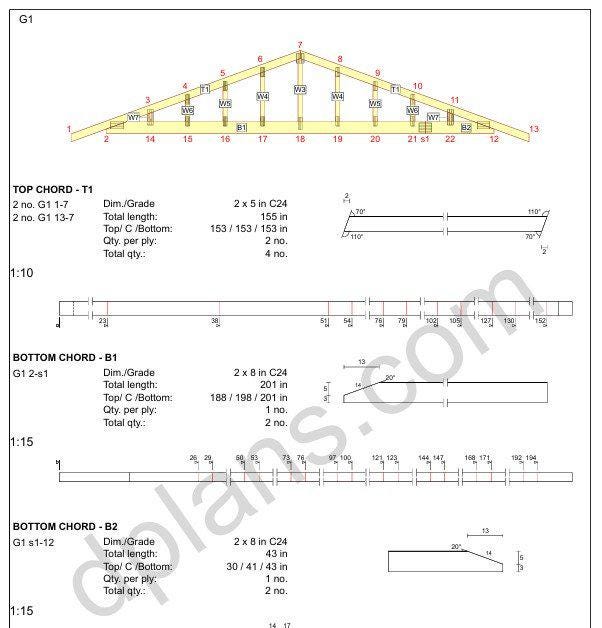 20' 4" x 20' 4" Garage Plans | Square Workshop Blueprint