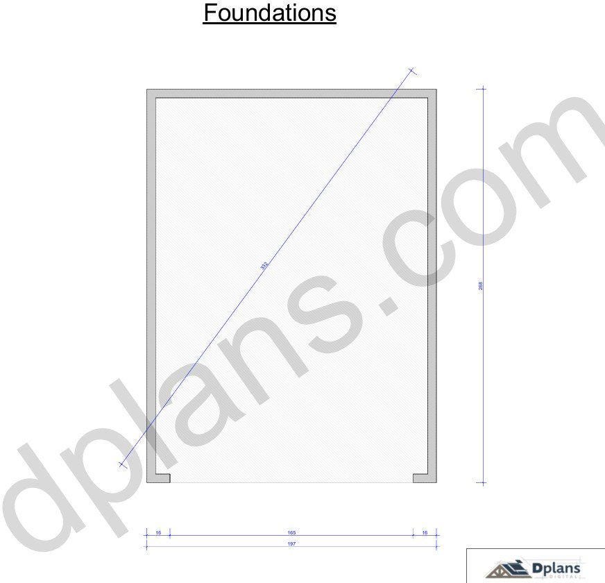 22' 4" x 16' 5" Timber Frame Garage Plans | DIY Building (PDF Plan)