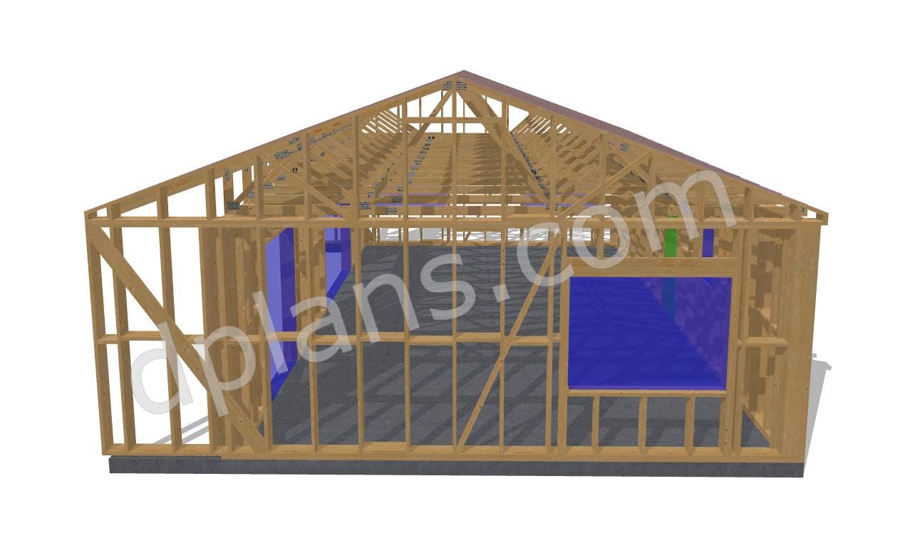 43' x 29' Residential House Plans with Terrace | Modern Home Blueprint