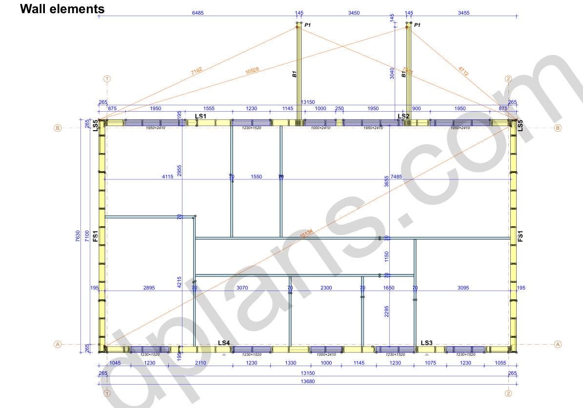 45' x 25' Baupläne für Wohnhaus | Kompaktes Wohnraum-Design