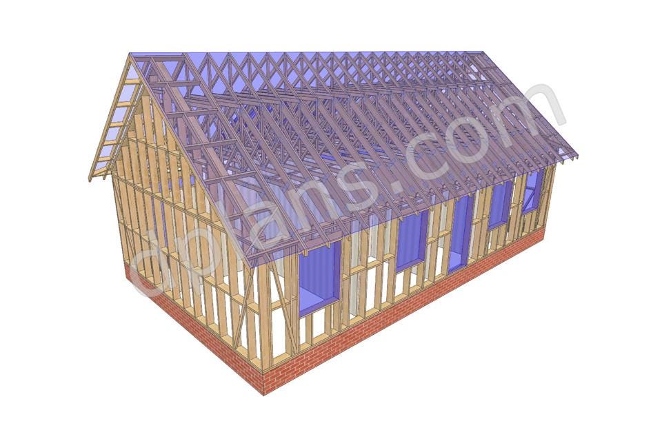 45' x 25' Baupläne für Wohnhaus | Kompaktes Wohnraum-Design