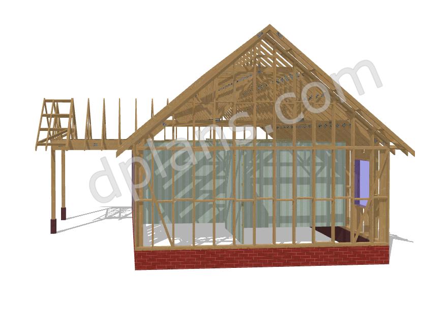 45' x 25' Baupläne für Wohnhaus | Kompaktes Wohnraum-Design