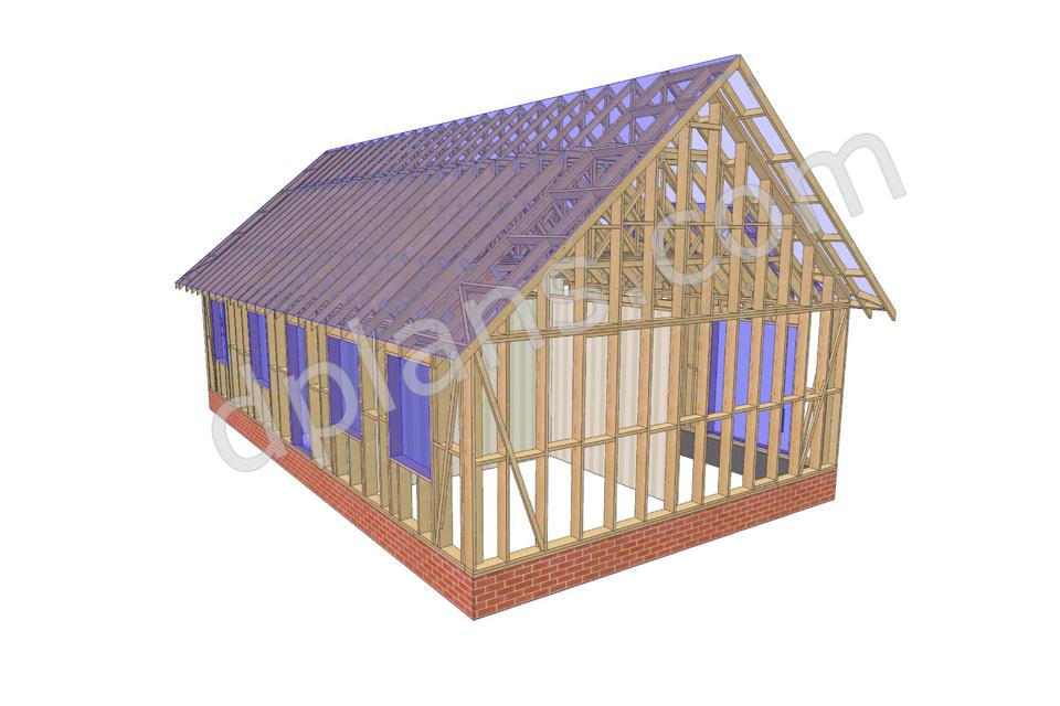 45' x 25' Baupläne für Wohnhaus | Kompaktes Wohnraum-Design