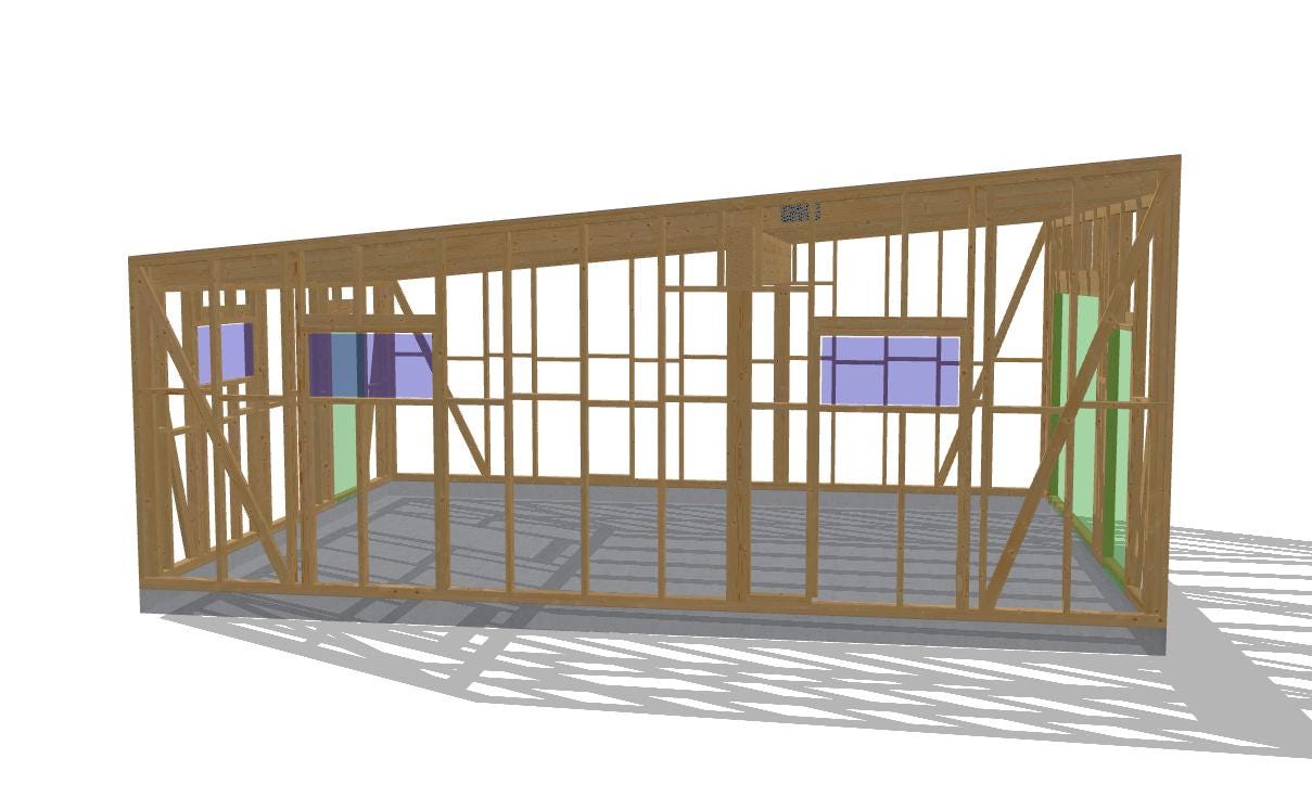 26' x 18' Garage Project Plans | Detached Storage Structure Blueprint