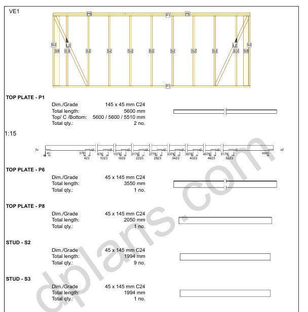 18' 4" x 16' 5" Garage Plans | Single Car Storage Building Design