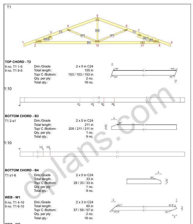 18' 4" x 20' 4" Garage Plans | Standard Parking Bay Construction