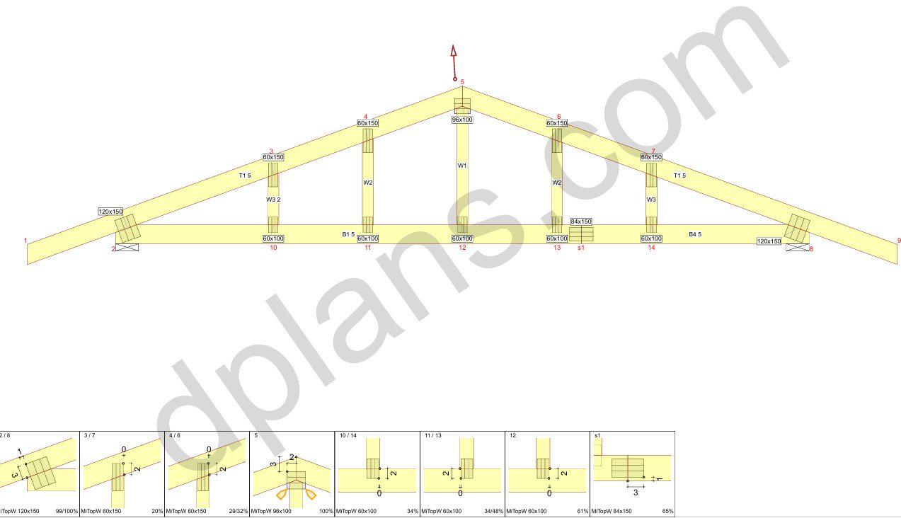 16' 5" x 14' 5" Garage Plans | Compact Auto Storage Solution