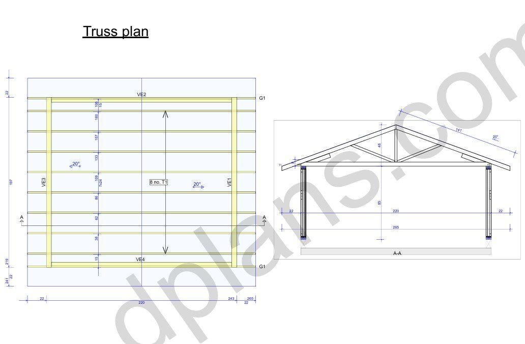 16' 5" x 18' 4" Garage Plans | Efficient Garage Design