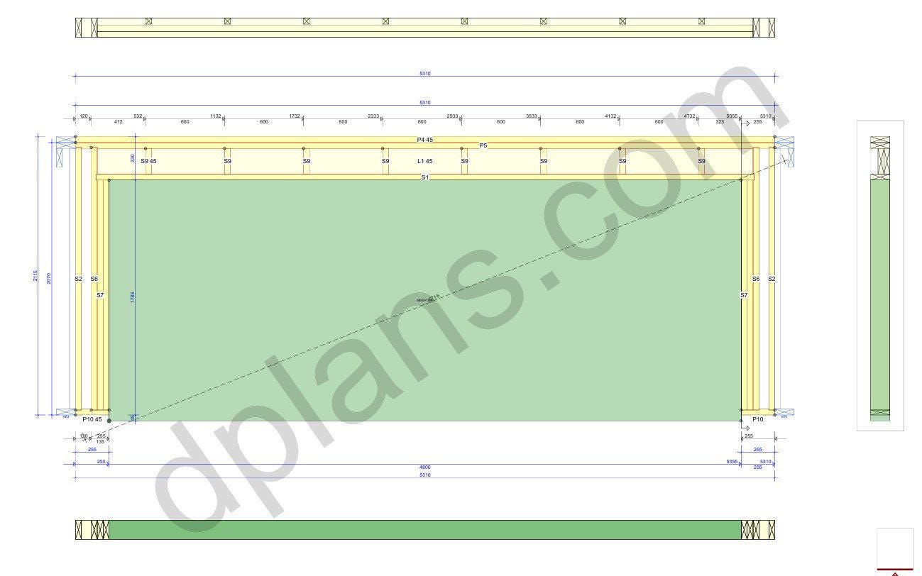 20' 4" x 18' 4" Garage Plans | Spacious Vehicle Bay