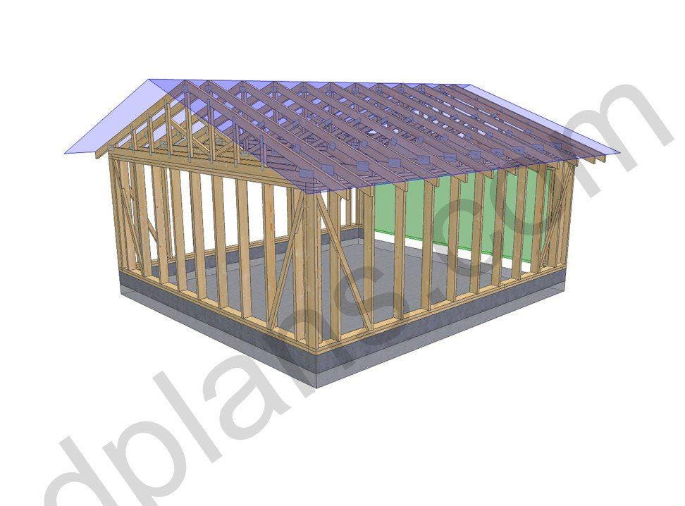 20' 4" x 18' 4" Garage Plans | Spacious Vehicle Bay