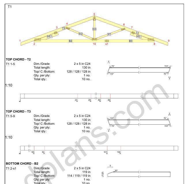 20' 4" x 16' 5" Garage Plans | Deep Bay Carport Blueprint