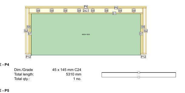 22' 4" x 18' 4" Garage Plans | Extended Vehicle Shelter Layout