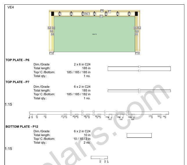 22' 4" x 16' 5" Timber Frame Garage Plans | DIY Building (PDF Plan)