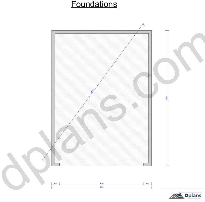 22' 4" x 16' 5" Timber Frame Garage Plans | DIY Building (PDF Plan)