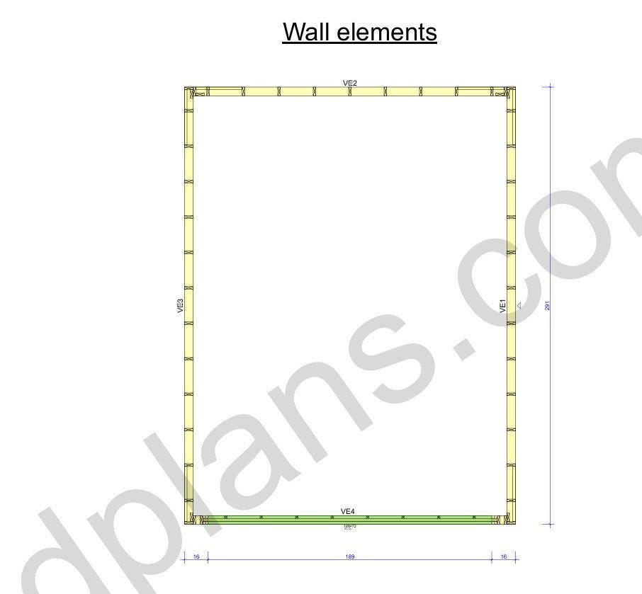 24' 3" x 18' 4" Garage Plans | Digital Garage Design Template