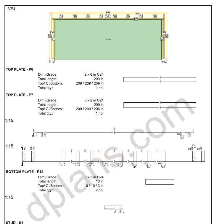 24' 3" x 18' 4" Garage Plans | Digital Garage Design Template