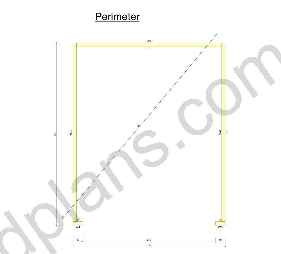 24' 3" x 20' 4" Garage Plans | Downloadable Building Blueprints PDF