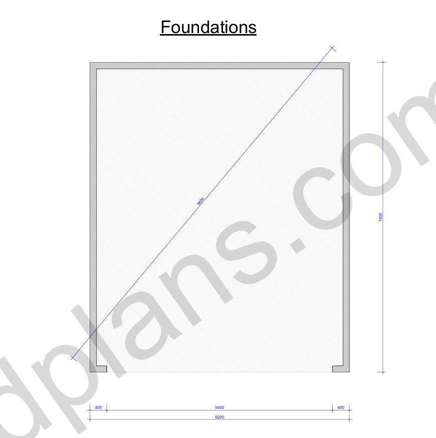24' 3" x 20' 4" Garage Plans | Downloadable Building Blueprints PDF