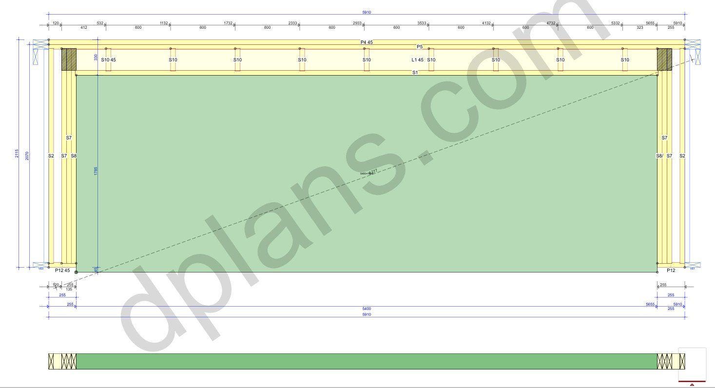 24' 3" x 20' 4" Garage Plans | Downloadable Building Blueprints PDF