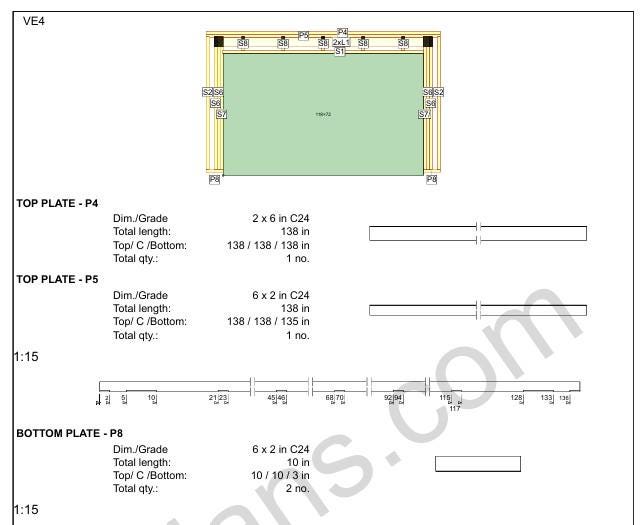 24' 3" x 12' 6" Garage Plans | Printable DIY GaragePlans