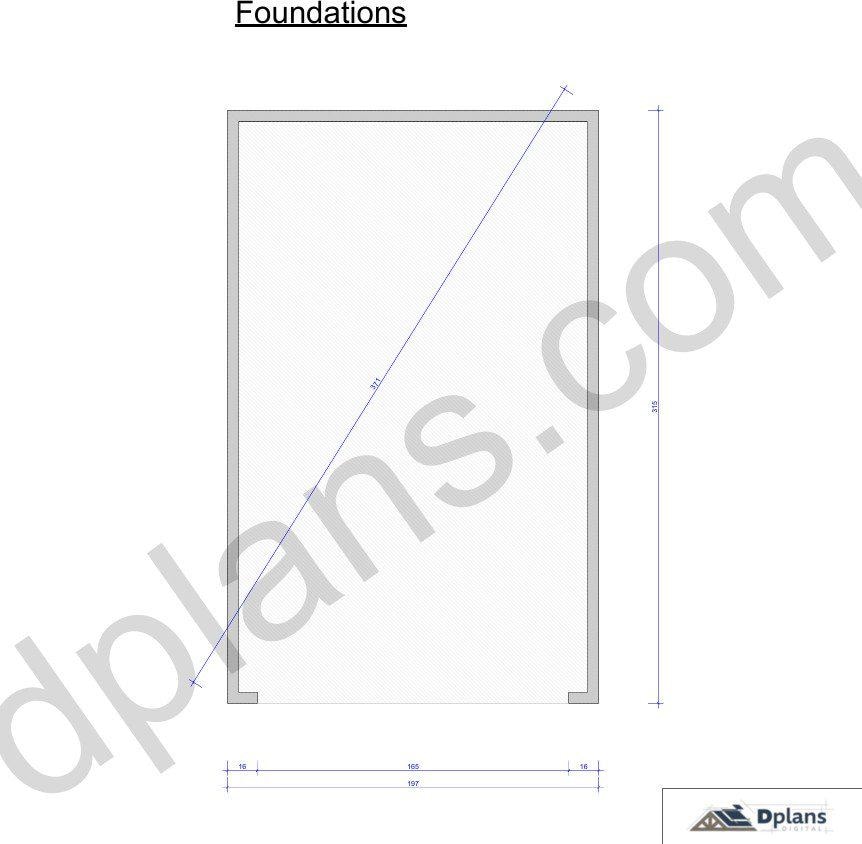 26' 3" x 16' 5" Garage Plans