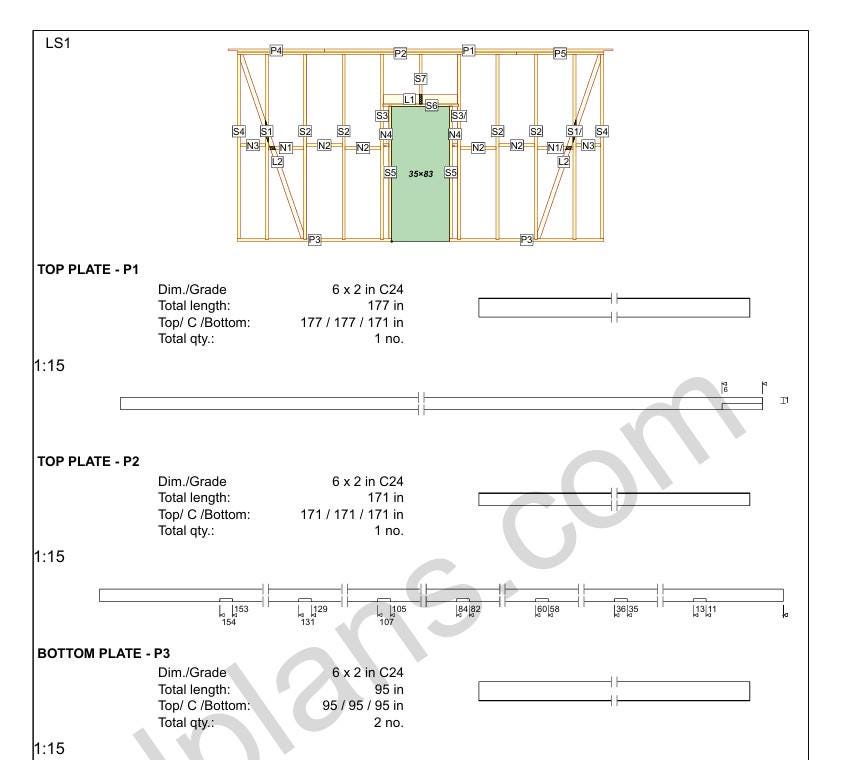 19' 8" x 9' 10" Baupläne für Holzrahmenhütte | Kleiner Geräteschuppen Bauplan