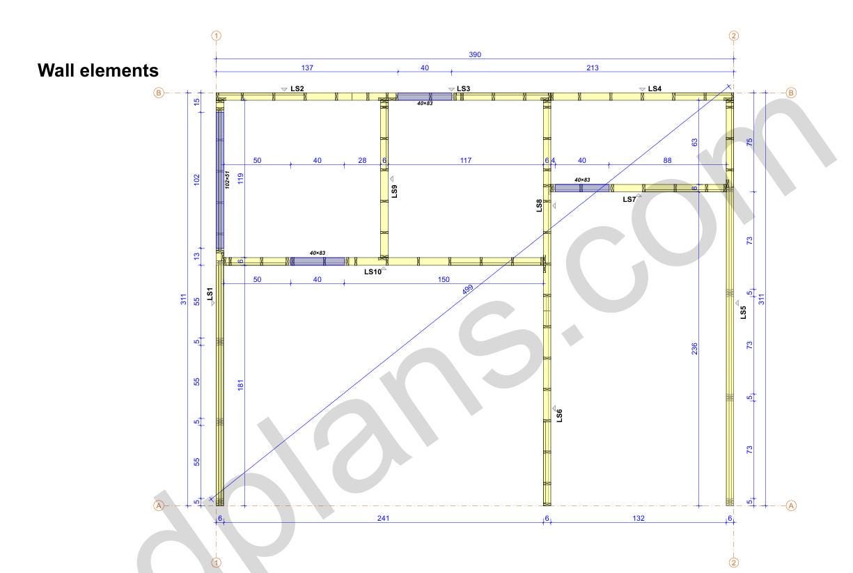 25' 11" x 32' 6" Baupläne für Doppelcarport mit Stauraum | Doppelcarport-Bauplan PDF