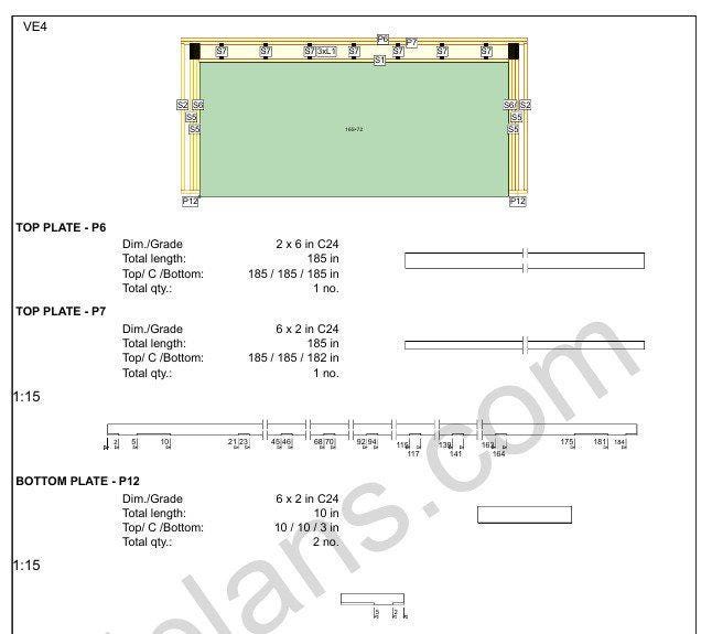24' 3" x 16' 5" Garage Plans | Instant Download Construction Plans