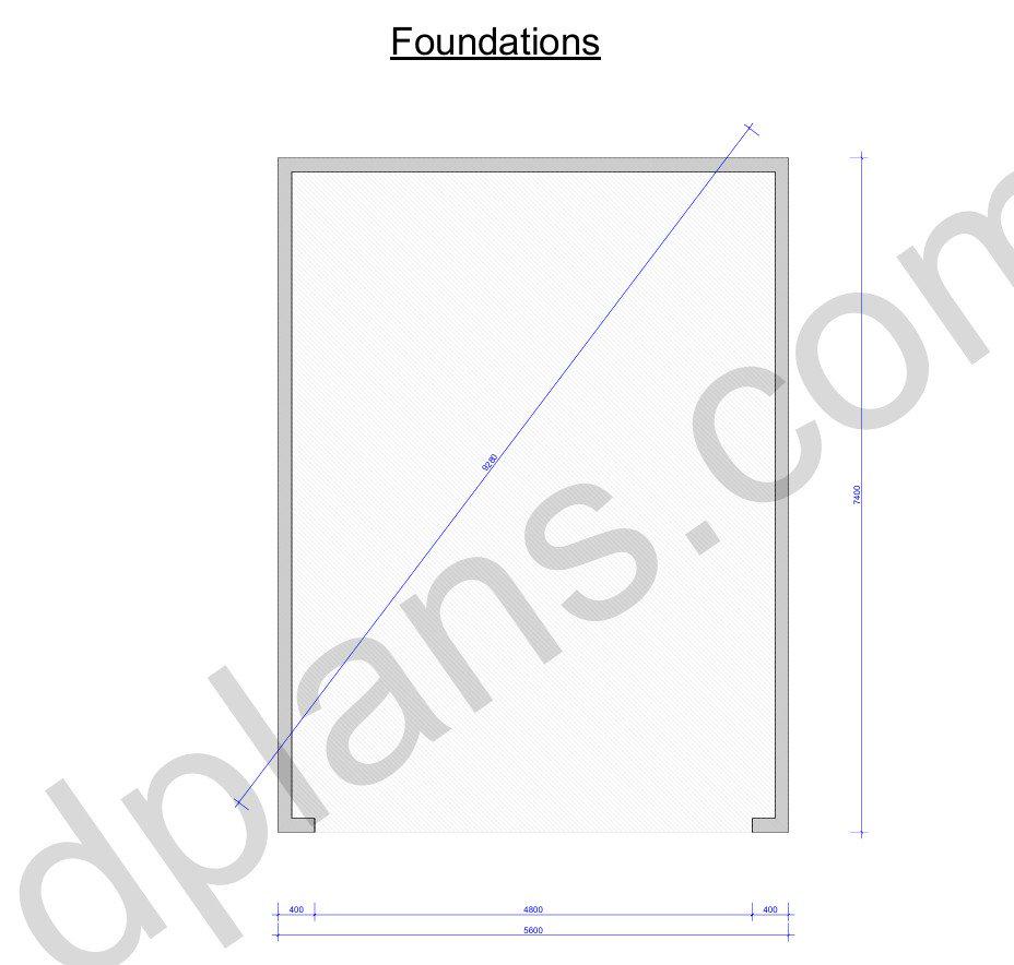 24' 3" x 18' 4" Garage Plans | Digital Garage Design Template
