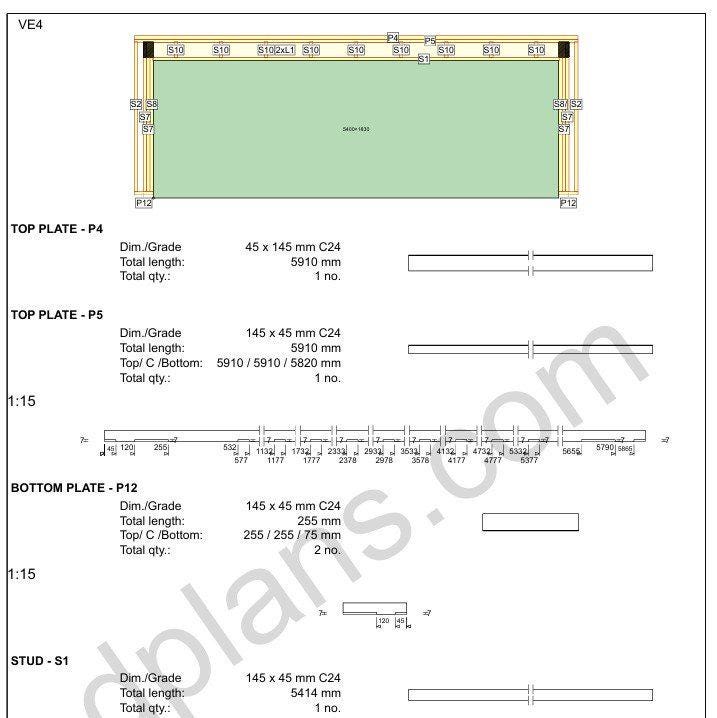 24' 3" x 20' 4" Garage Plans | Downloadable Building Blueprints PDF