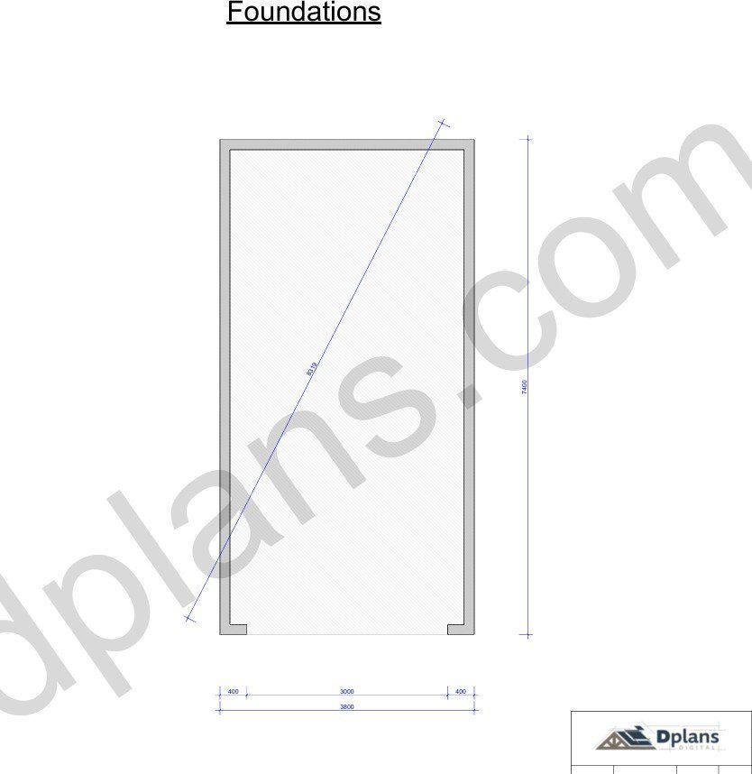 24' 3" x 12' 6" Garage Plans | Printable DIY GaragePlans