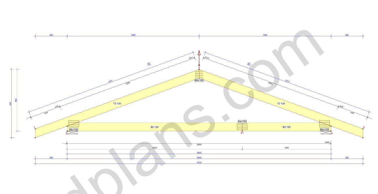 24' 3" x 12' 6" Garage Plans | Printable DIY GaragePlans
