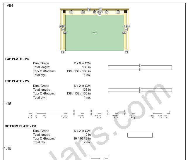 26' 3" x 12' 6" Timber Frame Garage Plans (PDF Download)