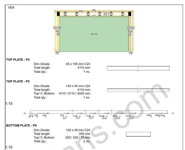 26' 3" x 14' 5" Garage Plans | PDF Garage Workshop Blueprint