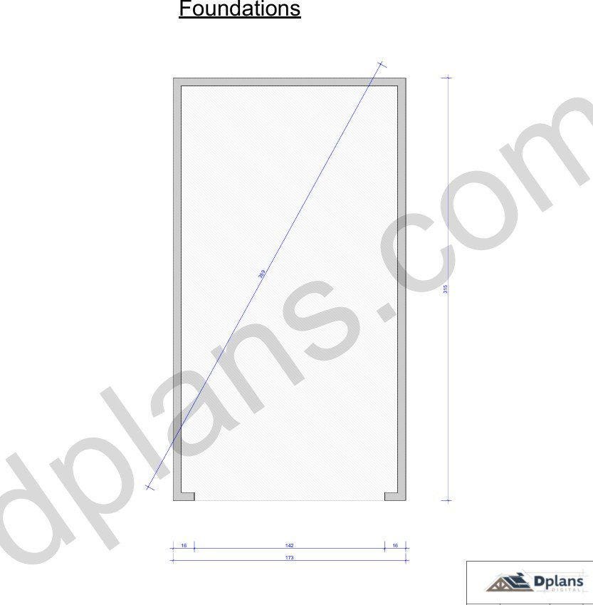 26' 3" x 14' 5" Garage Plans | PDF Garage Workshop Blueprint