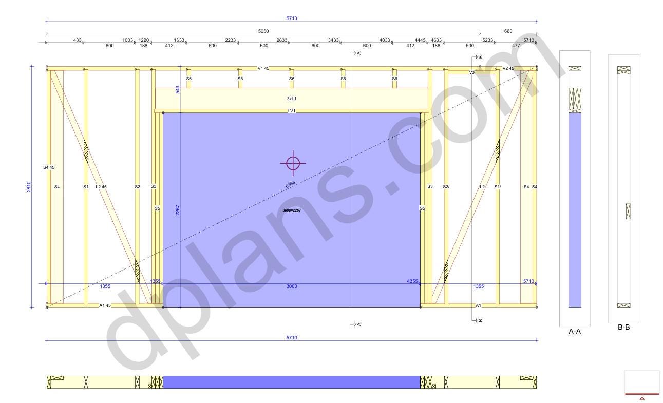 13' 1" x 19' 8" Pläne für Geräteschuppen-Hütte | Kleiner Schuppen Bauplan Download