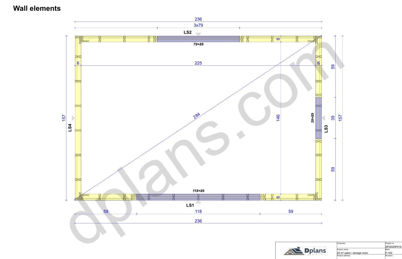 13' 1" x 19' 8" Pläne für Geräteschuppen-Hütte | Kleiner Schuppen Bauplan Download