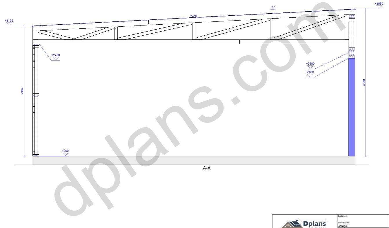 22' x 24' Timber Frame Garage With Roof Trusses