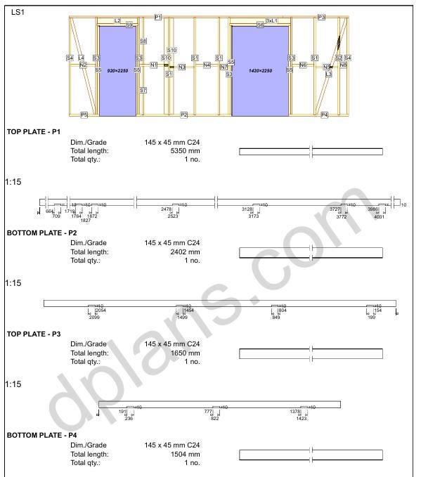 17' x 24' House with 7' x 24' Carport Plans | Small Home Carport Combo Blueprint