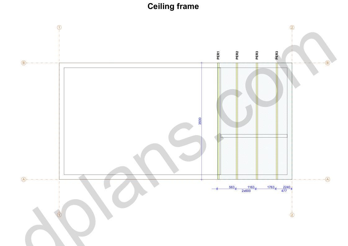 12' x 23' Gästehaus mit Galerie Baupläne | Sommerhaus-Bauplan PDF