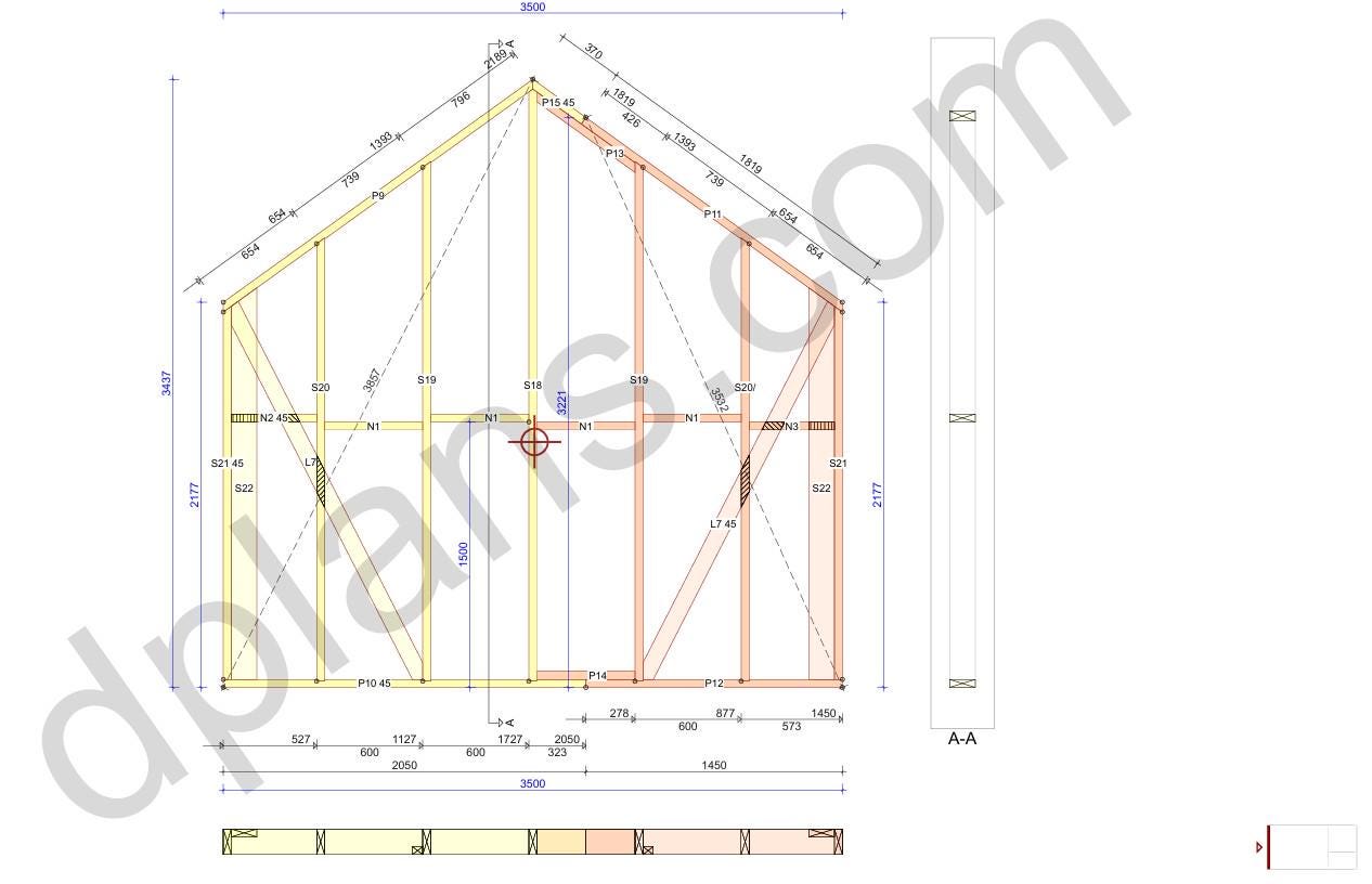 12' x 23' Gästehaus mit Galerie Baupläne | Sommerhaus-Bauplan PDF