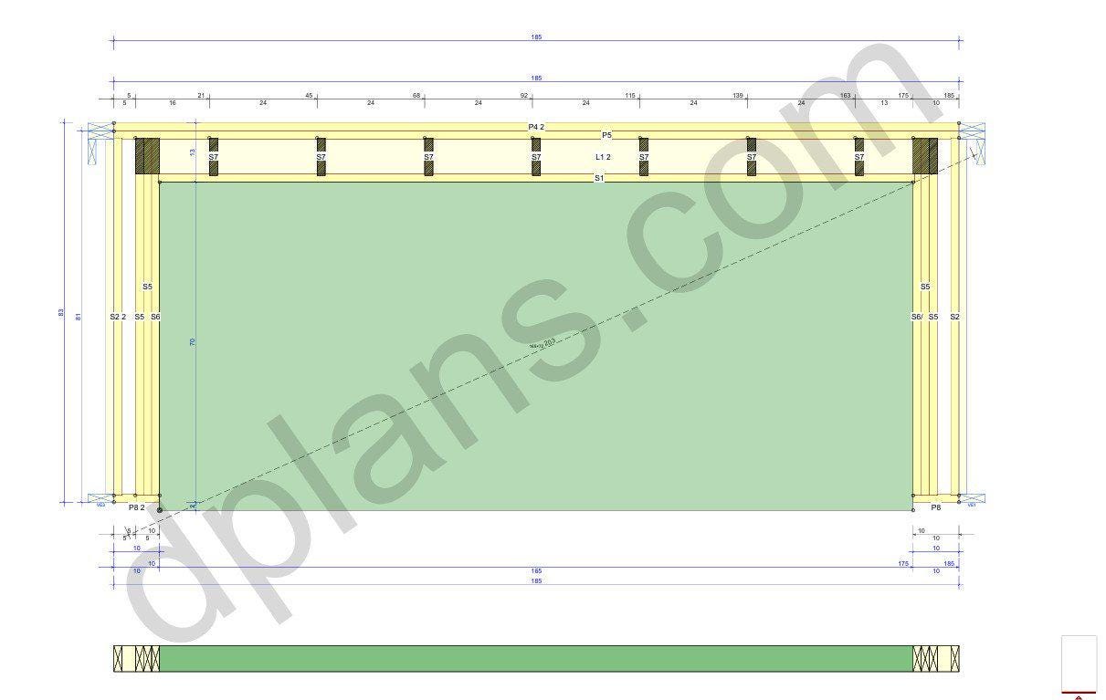 26' 3" x 16' 5" Garage Plans