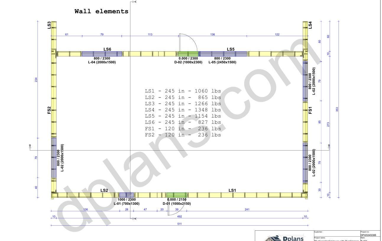 42' 7" x 29' 5" Baupläne für Haus mit Terrasse | Wohnhaus-Bauplan Download