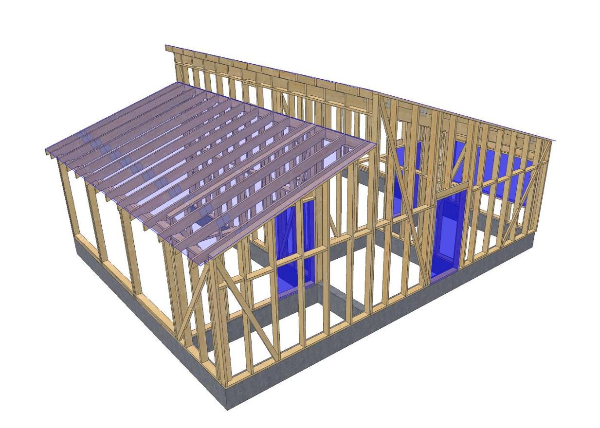 25' 11" x 32' 6" Baupläne für Doppelcarport mit Stauraum | Doppelcarport-Bauplan PDF